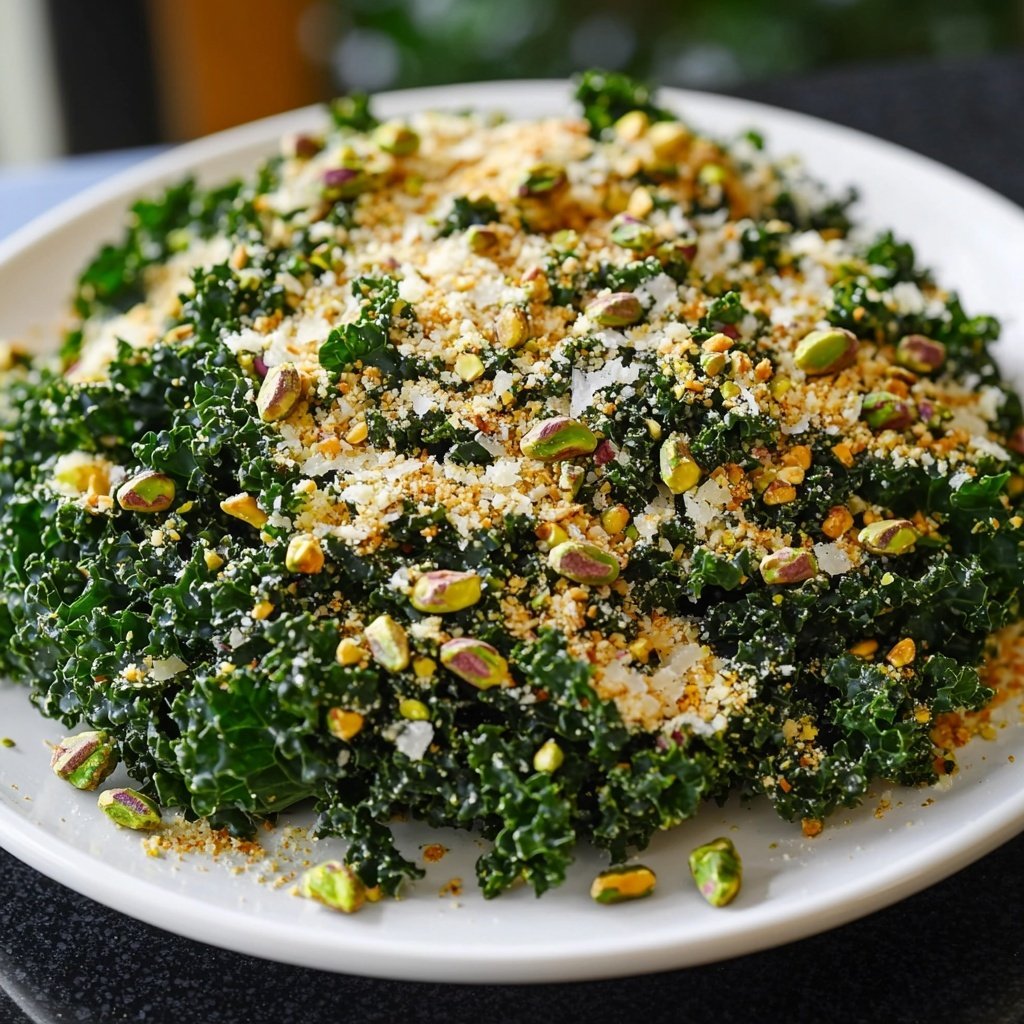Parmesan-Pistazien-Kale-Salat