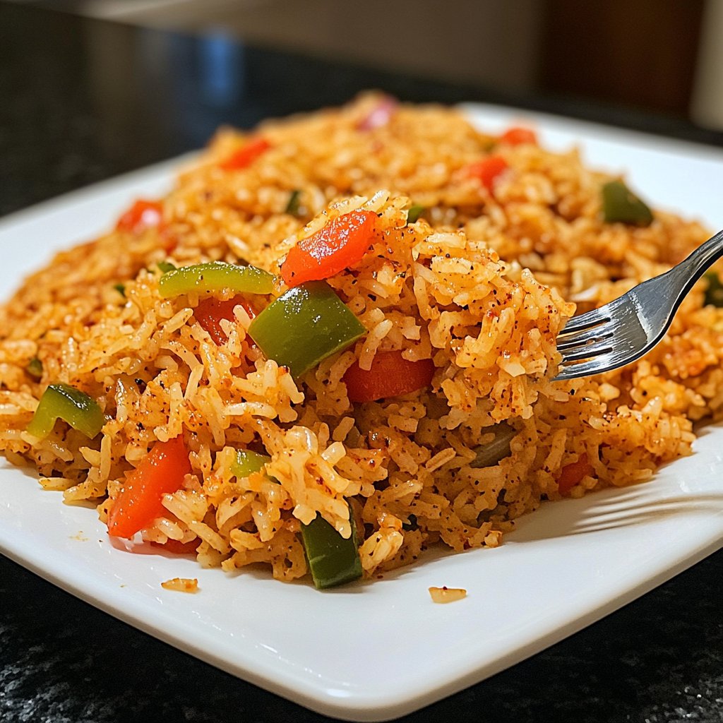 Gebratener Reis mit Paprika