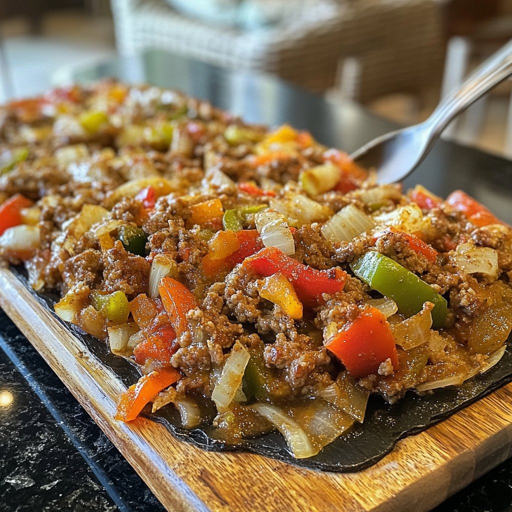 Hackfleisch Pfanne für Familie