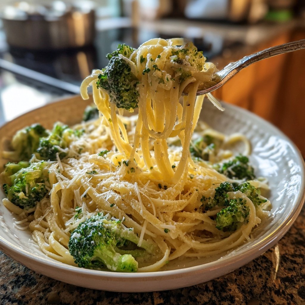 Reisnudeln mit Brokkoli