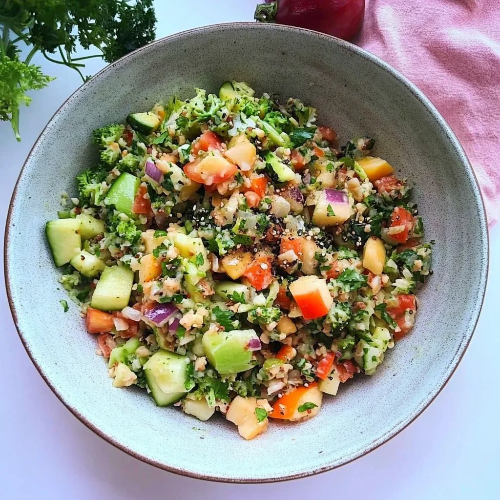 Brokkoli Salat mit Apfel