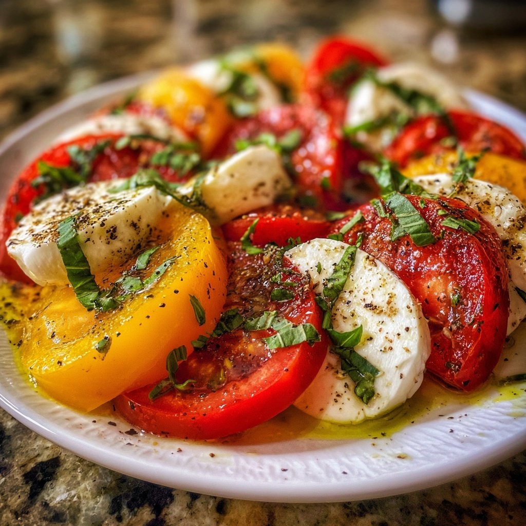 Tomaten Mozzarella Salat Zum Grillen