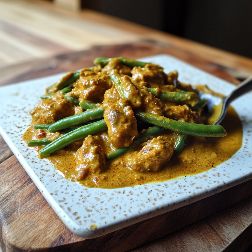 Curry mit grünen Bohnen