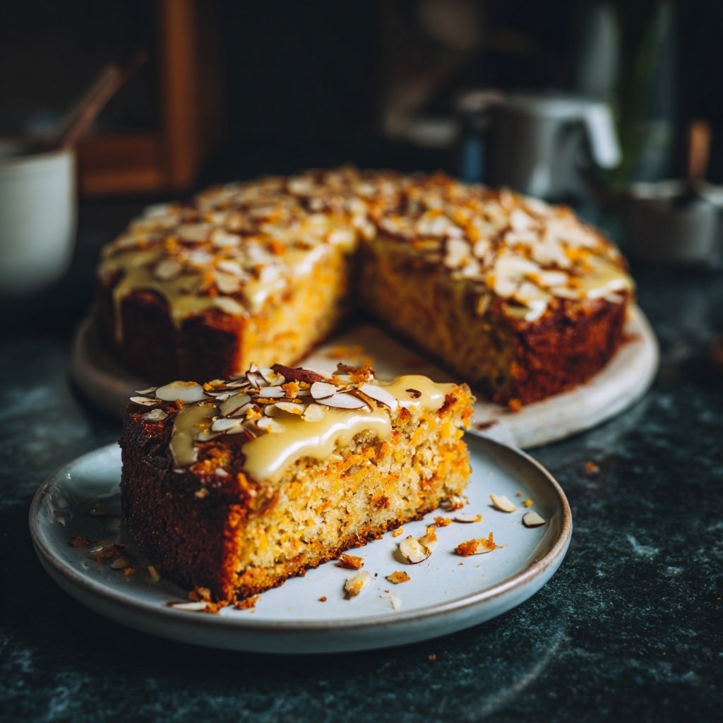 Karottenkuchen Mit Mandeln Und Orange