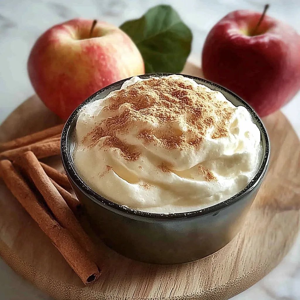 Cremige Zimtcreme mit Apfelmus