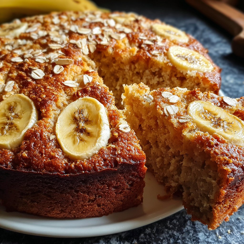Bananenkuchen mit Hafermehl