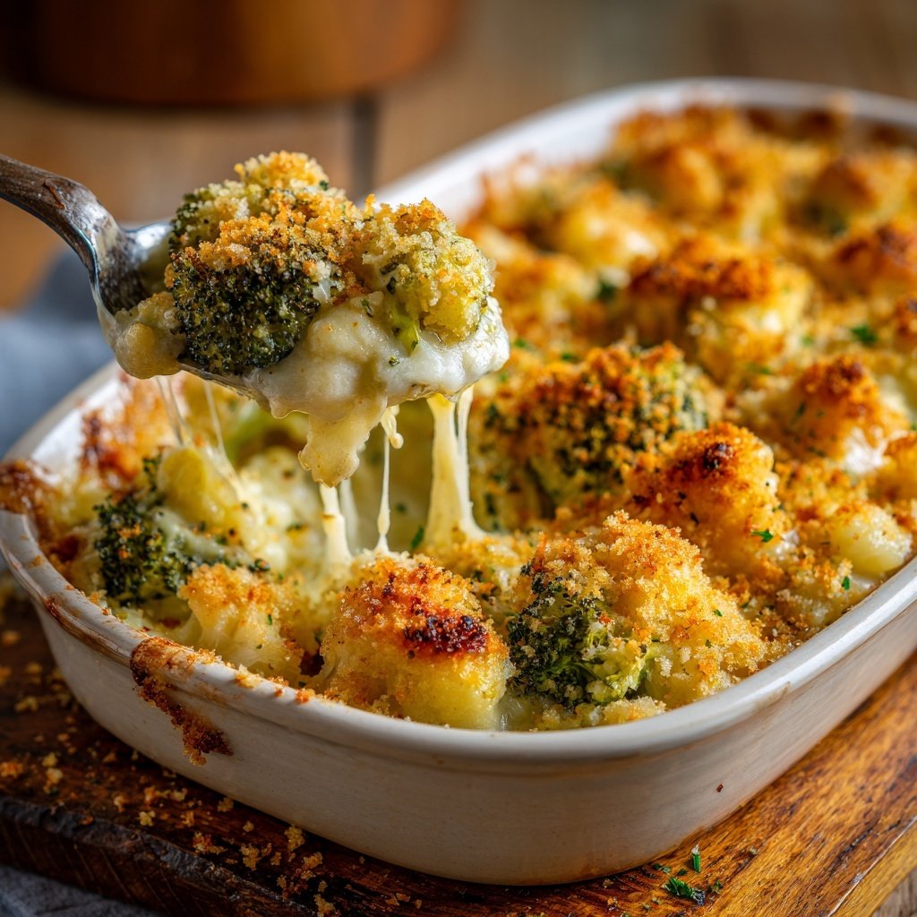Blumenkohl Auflauf Mit Brokkoli