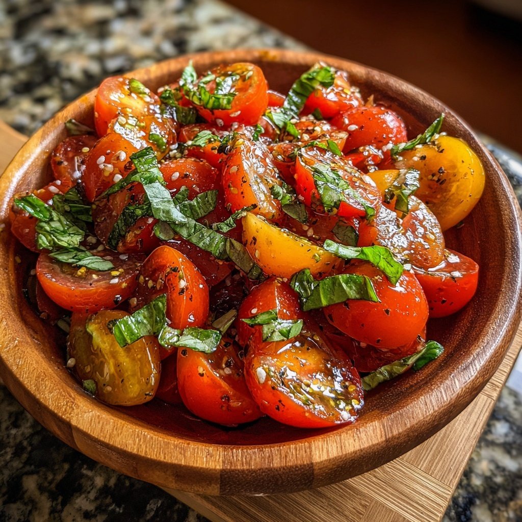 Tomaten Basilikum Salat Zum Grillen