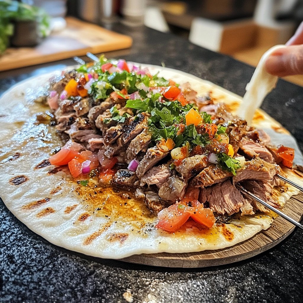 Klassischer Döner Kebab wie vom Imbiss