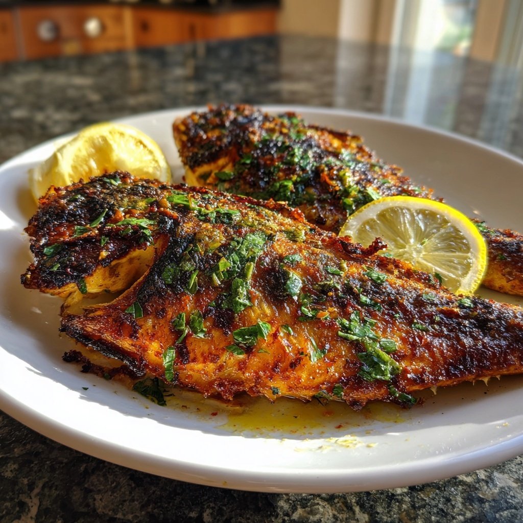 Gesund & Leicht Zitronen-Gegrillter Fisch