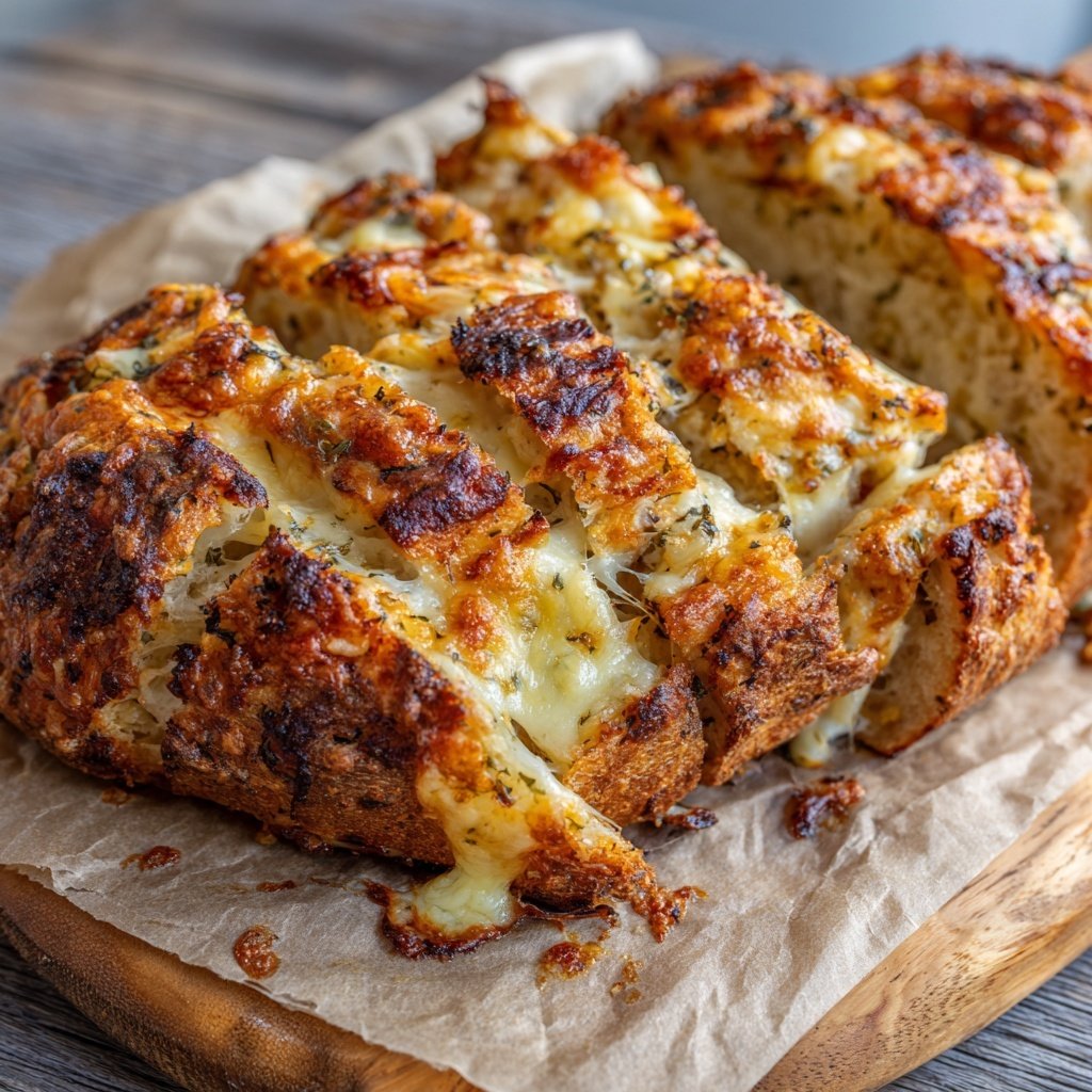 Zupfbrot Mit Knoblauch Und Mozzarella