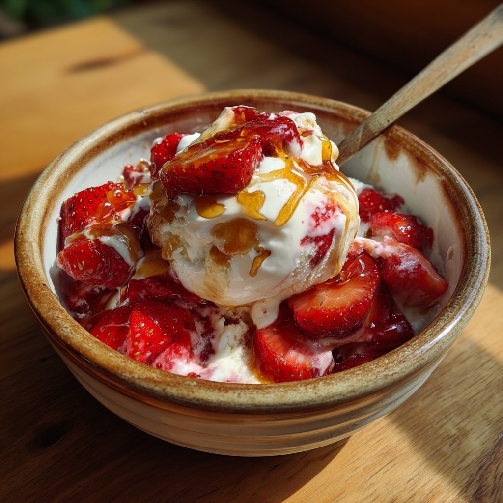 Erdbeer Eis Mit Joghurt