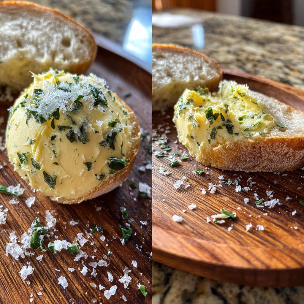 Kräuterbutter Mit Basilikum Und Meersalz