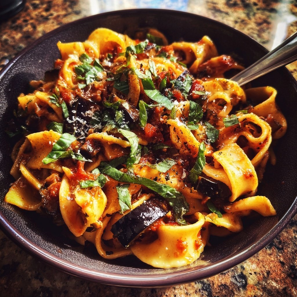 Internationale Küche Italienische Pasta alla Norma